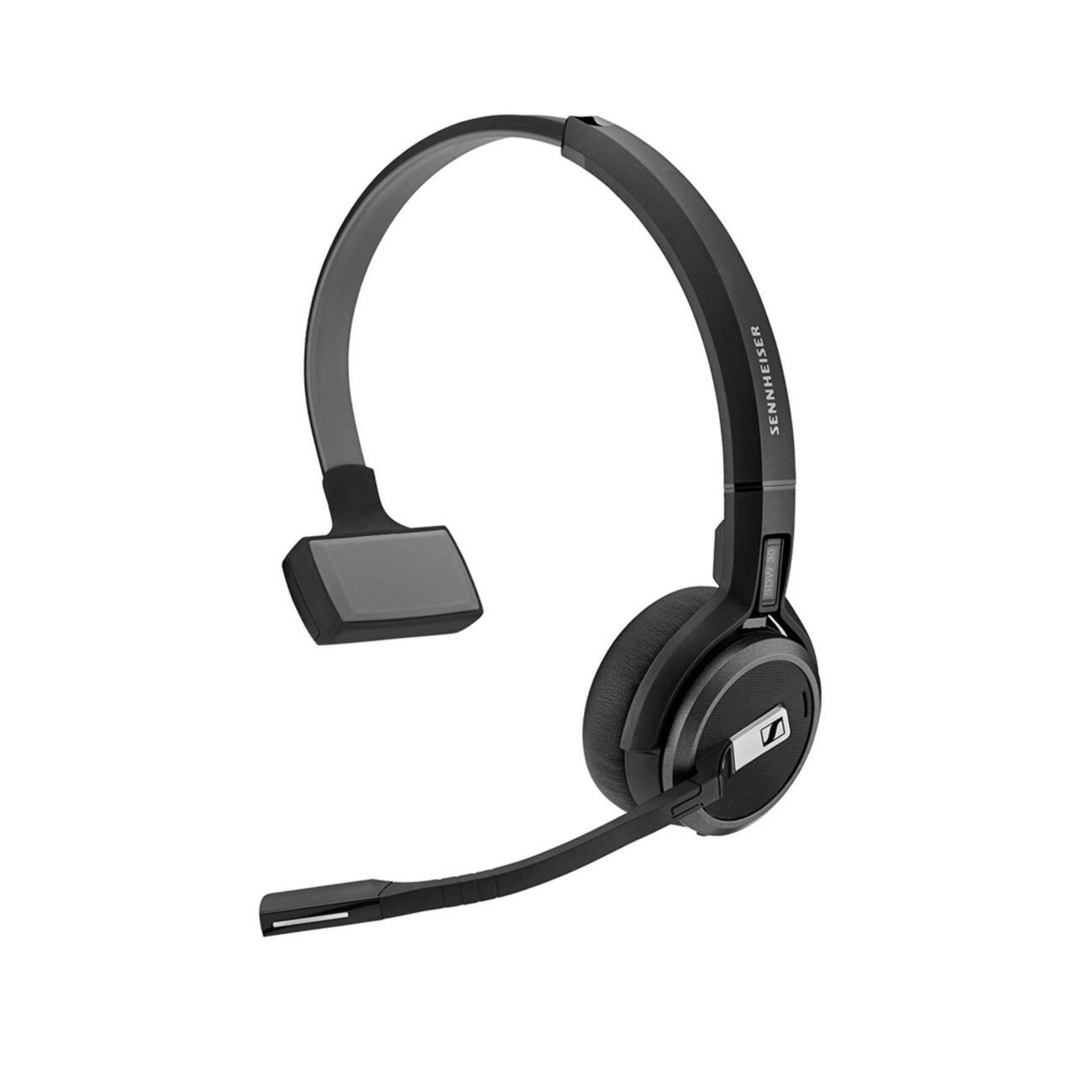 Sennheiser SDW 30 HS DECT-Headset Kabellos Kopfbügel Noise Cancelling Schwarz mit Mikrofon