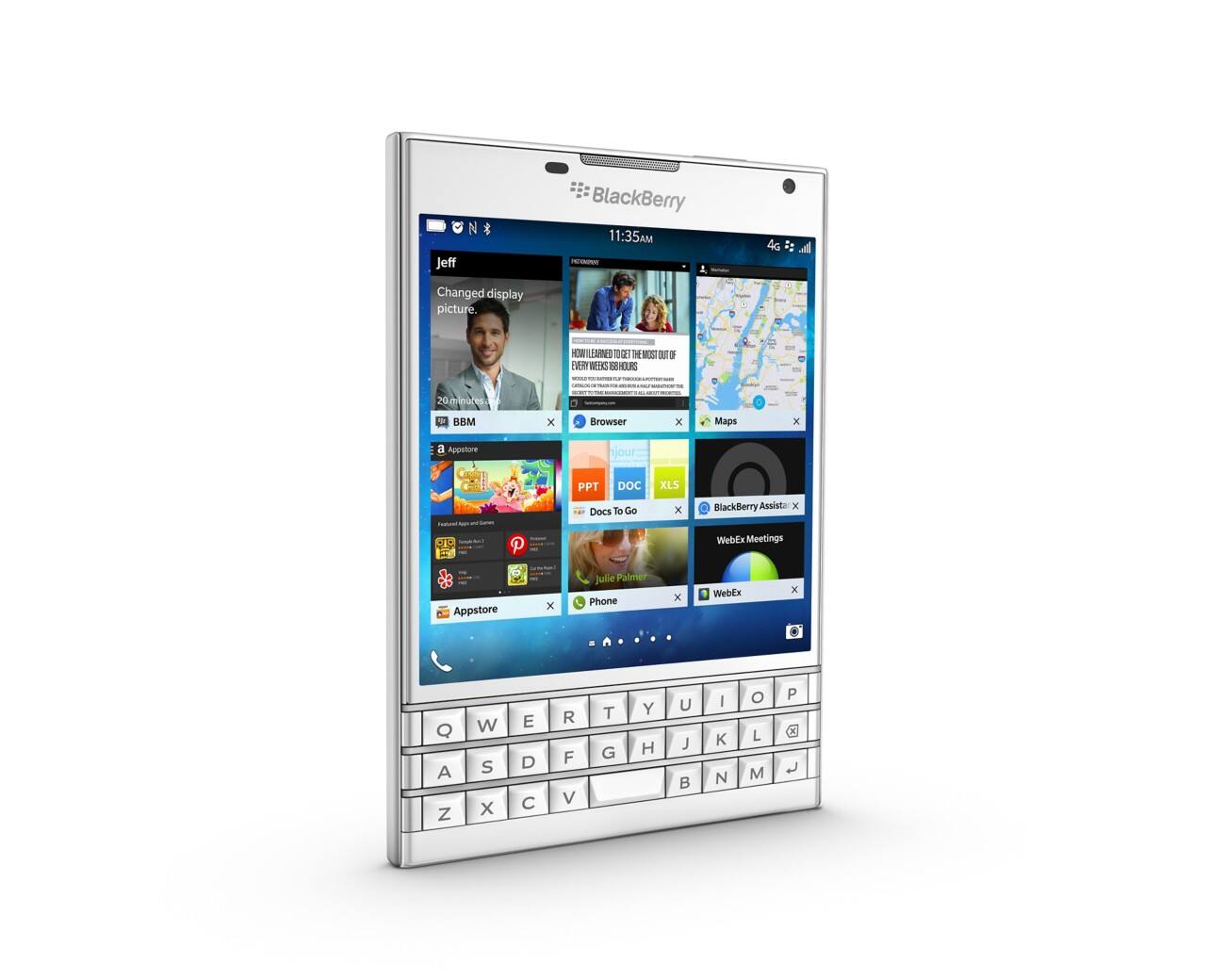 Blackberry Passport 32 GB 13 Megapixel 11,4 cm (4,5 Zoll) NanoSIM Smartphone Weiß
