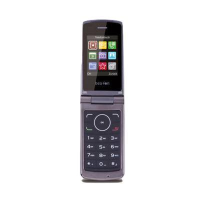 Bea-Fon Flip top C240 1,3 Megapixel 6,1 cm (2,4 Zoll) MiniSIM Mobiltelefon Mobiltelefon Champagner