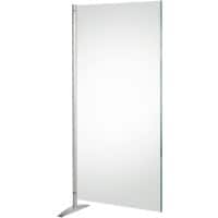 Kerkmann Mobile Schutzscheibe Freistehend Plexiglas 800 (B) x 5 (T) x 1.750 (H) mm Transparent Metropol