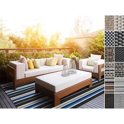 Outdoor-Teppich Casa Pura Matera Beige, Braun Vinyl, Polyester 1800 x 10000 mm