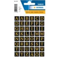 HERMA 4130 Buchstabenetiketten 13 x 13 mm Gold, Schwarz 10 Packungen à 96 Etiketten