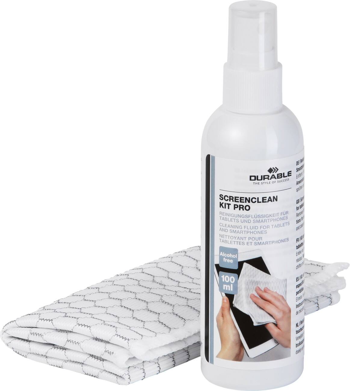 DURABLE Bildschirm-Reinigungsset SCREENCLEAN Pro 2 Stück