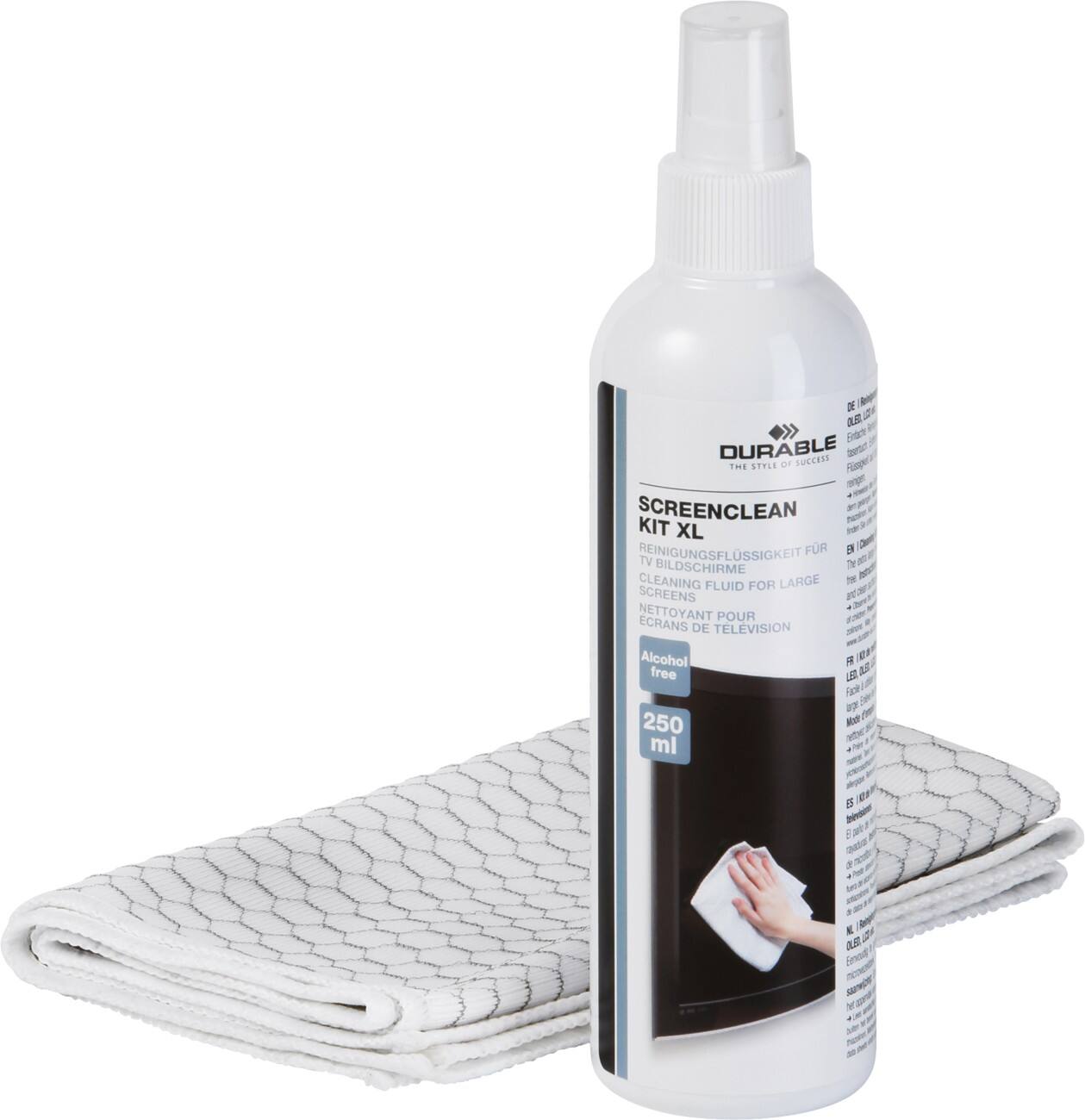 DURABLE Bildschirm-Reinigungsset SCREENCLEAN XL