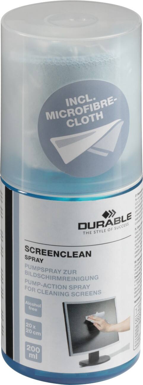 DURABLE Bildschirm-Reinigungsset SCREENCLEAN