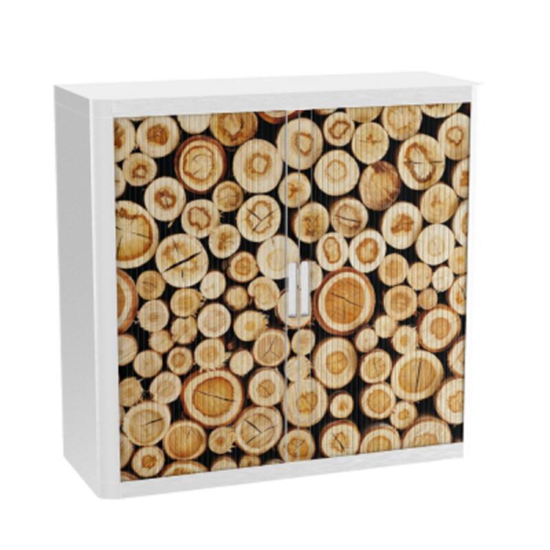 Paperflow Rollladenschrank PP (Polypropylen) 2 Fachböden abschließbar 1.100 x 415 x 1.040 mm