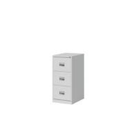 Bisley Hängeregistraturschrank ECO, einbahnig, DIN A4, 3 HR-Schubladen, Farbe lichtgrau, H 997 x B 467 x T 620 mm