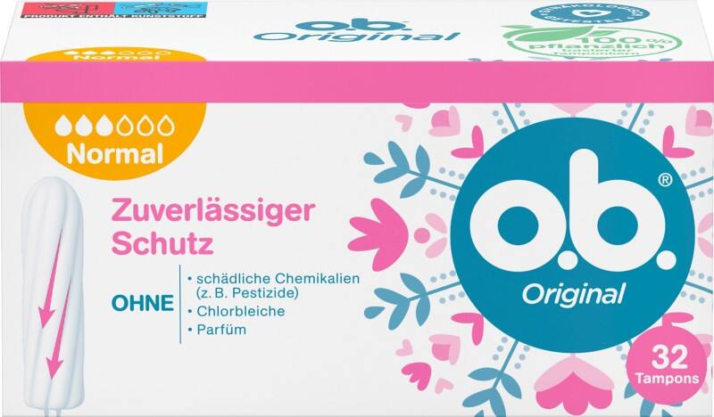 o.b. Original Normal Tampons 32 Stück