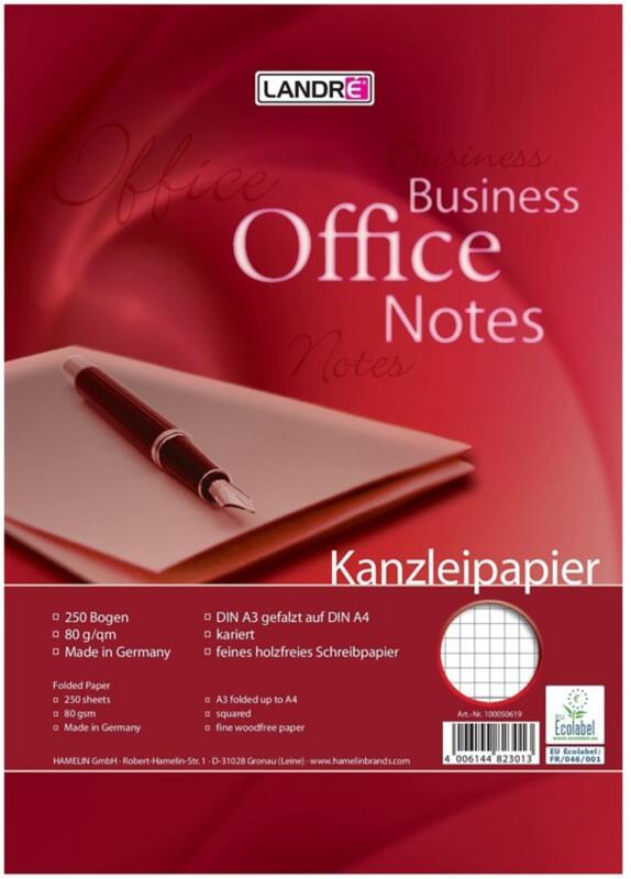 LANDRÉ Office DIN A3 Papier Weiß 80 g/m² 250 Blatt