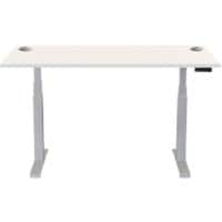 Cambino Höhenverstellbarer Schreibtisch 9770501 Weiß 1.800 x 800 x 645 x 645 - 1.305 mm