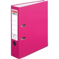 herlitz maX.file protect Ordner A4 80 mm Rosa 2 Ringe 11053683 Pappkarton, PP (Polypropylen) Texturiert Hochformat