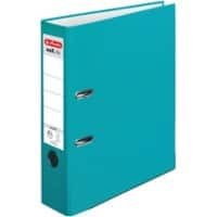 herlitz maX.file protect Ordner A4 80 mm Türkis 2 Ringe 10094829 Pappkarton, PP (Polypropylen) Texturiert Hochformat