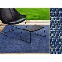 In- & Outdoor-Teppich Casa Pura Pisa Blau Vinyl, PET 1800 x 4000 mm