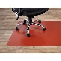 Bodenschutzmatte Floordirekt Pro Hartböden Rot Polypropylen 750 x 1200 mm