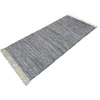 Lederteppich Casa Pura Chelsea Grau Leder, Baumwolle 1200 x 1800 mm