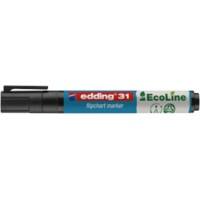 edding EcoLine 31 Flipchart-Marker Mittel Rundspitze 1,5-3 mm Schwarz Nachfüllbar Nachfüllbar Wasserbeständig