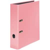 Falken PastellColour Ordner A4 80 mm Rosa 2 Ringe Pappkarton Glänzend