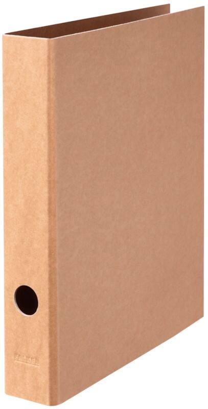 Falken Pure Ordner Schmal A4 50 mm Braun 2 Ringe Pappkarton Glänzend