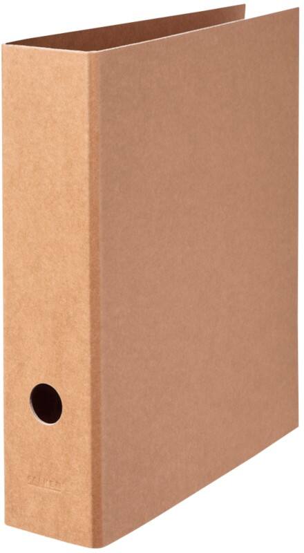 Falken Pure Ordner Breit A4 80 mm Braun 2 Ringe 15072660 Pappkarton Glänzend