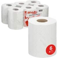 Kimberly-Clark Professional Wischtücher Weiß 1-lagig 6222 6 Rollen à 430 Blatt