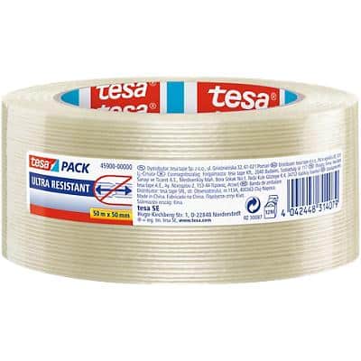 tesa Filamentband tesapack Ultra Resistant Transparent 50 mm (B) x 50 m (L) PP (Polypropylen) 4574