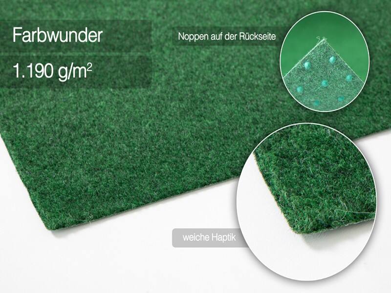 Rasenteppich Casa Pura Farbwunder Pro Grün Polypropylen 2000 x 1000 mm