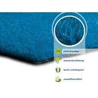 Rasenteppich Casa Pura Premium Color Blau Polyethylen 2000 x 15000 mm
