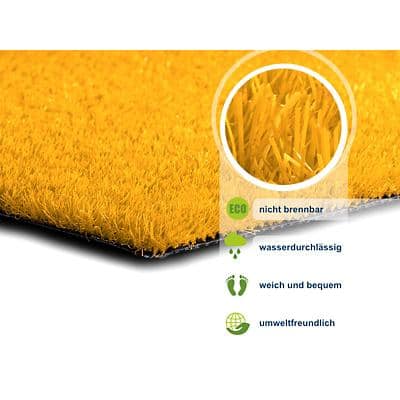 Rasenteppich Casa Pura Premium Color Gelb Polyethylen 1000 x 1500 mm