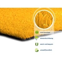 Rasenteppich Casa Pura Premium Color Gelb Polyethylen 2000 x 15000 mm
