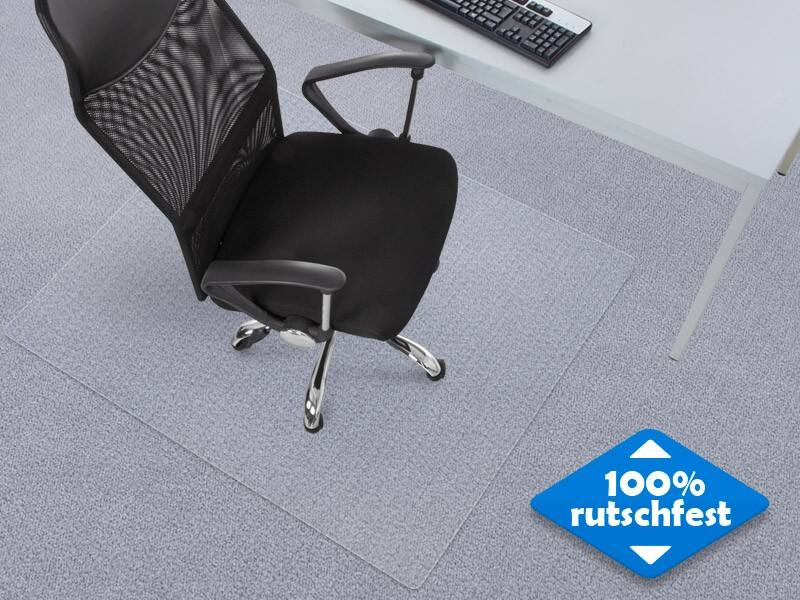 FLOORDIREKT PRO Bodenschutzmatte Vinyl Neo Transparent 100 x 114 cm
