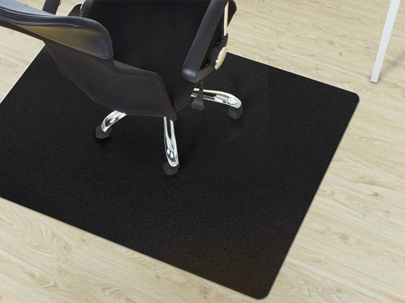 FLOORDIREKT PRO Bodenschutzmatte PP (Polypropylen) Hartböden Schwarz 114 x 150 cm