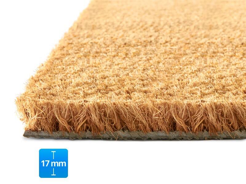 Fußmatte PALMERAS Kokos Natur Kokosfaser, Vinyl 17 mm 800 x 1000 mm