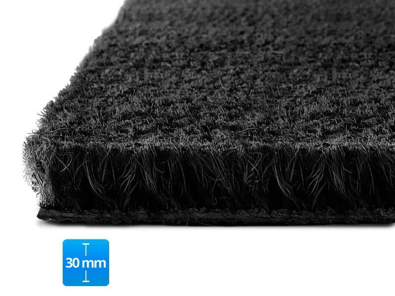 Fußmatte PALMERAS Kokos Schwarz Kokosfaser, Vinyl 30 x 400 x 600 mm