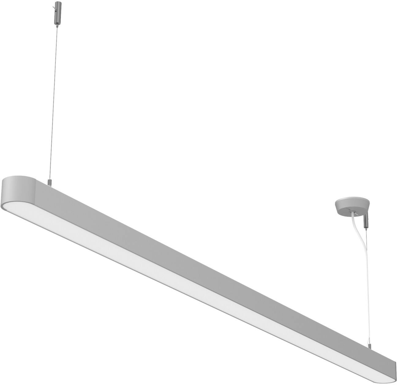 Maul LED-Deckenleuchte MAULstraight Silber 45 W 65 mm