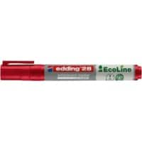 edding 28 Whiteboard-Marker Rot Mittel Rundspitze