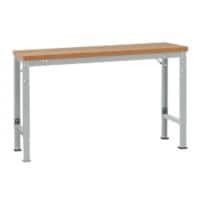 Manuflex Werkbank Profi Special Buchenholz, Stahl Lichtgrau 1.250 x 700 mm