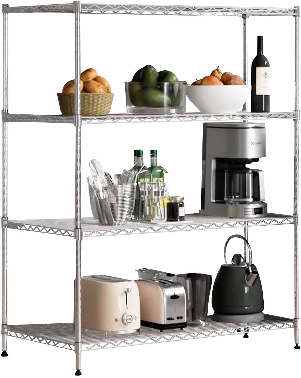 MAMMUT Gitterregal Verzinkt 4 Fächer 900 x 600 x 1.600 mm