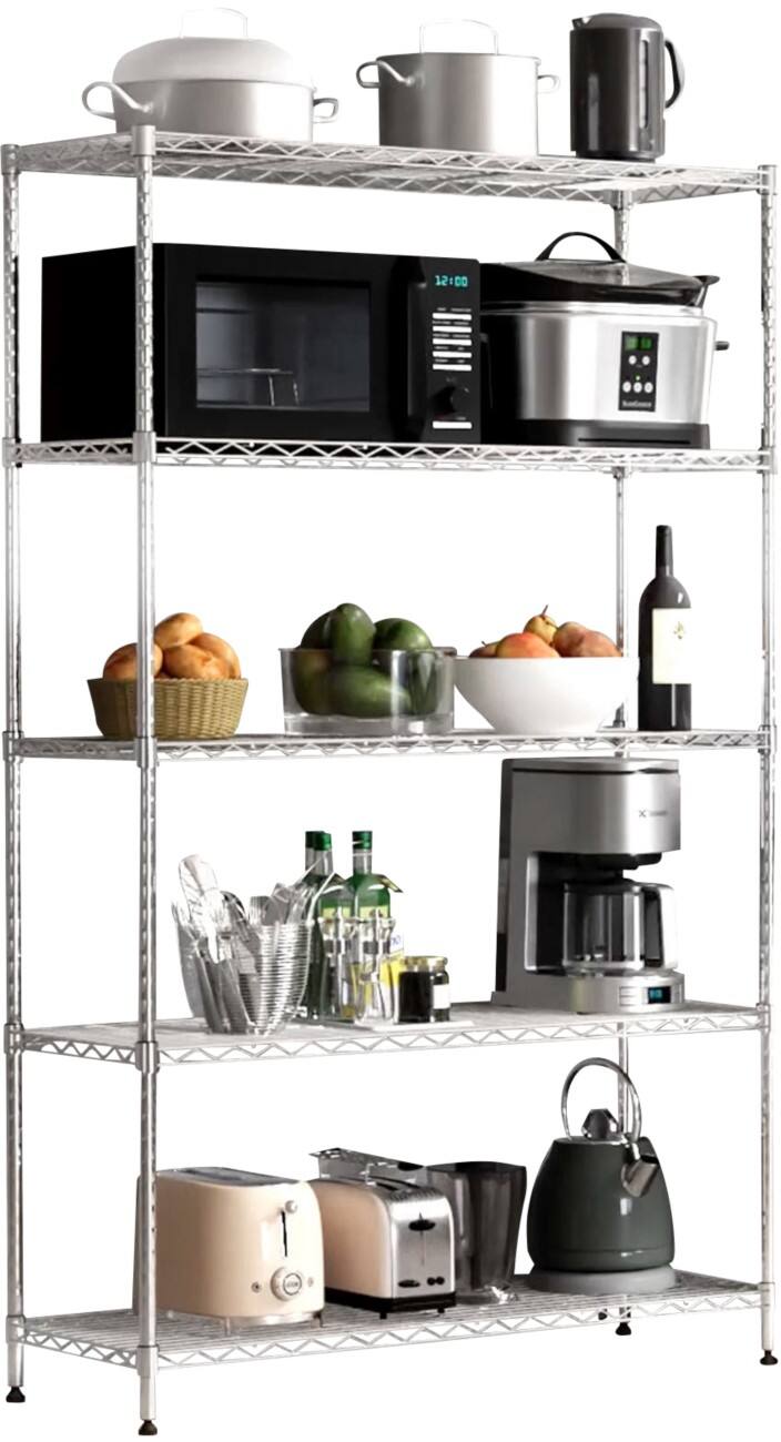 MAMMUT Gitterregal Verzinkt 5 Fächer 900 x 450 x 2.000 mm