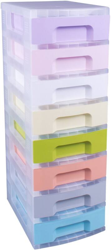 Really Useful Box Kunststoff Archivbox 7 L Färbig sortiert 42 x 30 x 92,5 cm