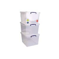 Really Useful Box Aufbewahrungsbox 33,5 l Transparent Kunststoff 38,3 x 46 x 28,5 cm 3 Stück