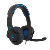 Play Kabelgebundenes Gaming Headset mit Kopfbügel 3,5 mm Anschluss mit Mikrofon PL3320 Schwarz