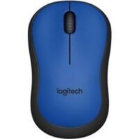 Logitech M220 Silent Kabellose Optische Maus Beidhändig 3 Tasten 2,4 GHz Blau (910-004879)