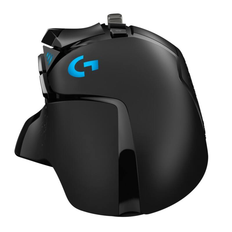 Logitech Kabelgebundene Ergonomische Optische Gaming-Maus für Rechtshänder G502 (Hero) 11 Tasten USB Schwarz