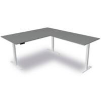 Move 3 - Steh-/Sitztisch 200x100x72-120 cm mit Anbau 120x80 cm grafit