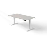 Move 3 - Steh-/Sitztisch 160x80x72-120 cm lichtgrau