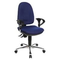 TOPSTAR Bürostuhl mit Armlehnen Point 30 Stoff Blau