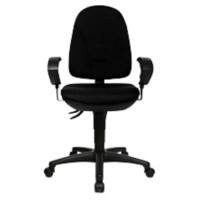 TOPSTAR Bürostuhl mit Armlehnen Point 30 Stoff Schwarz