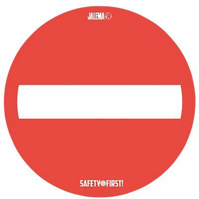 Djois Anti-Rutsch Bodenaufkleber für raue Oberflächen "Kein Zutritt" Vinyl 2 Stück