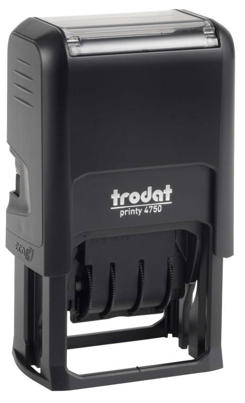 Trodat Date Stamp Printy 4750 Black 7.8 x 4.3 x 12.3 cm 