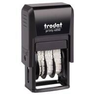 Trodat Date Stamp Printy 4850 Black 4.4 x 2.7 x 8.4 cm